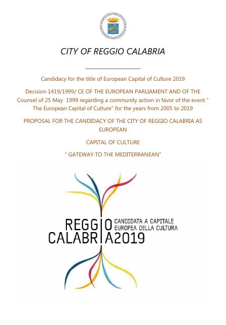Reggio Calabria, Bid book · 2019